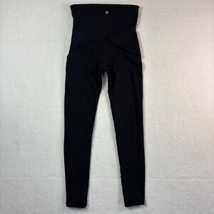 Lululemon Align Super High Rise Leggings Womens Small Black Pants Waist Gym Yoga